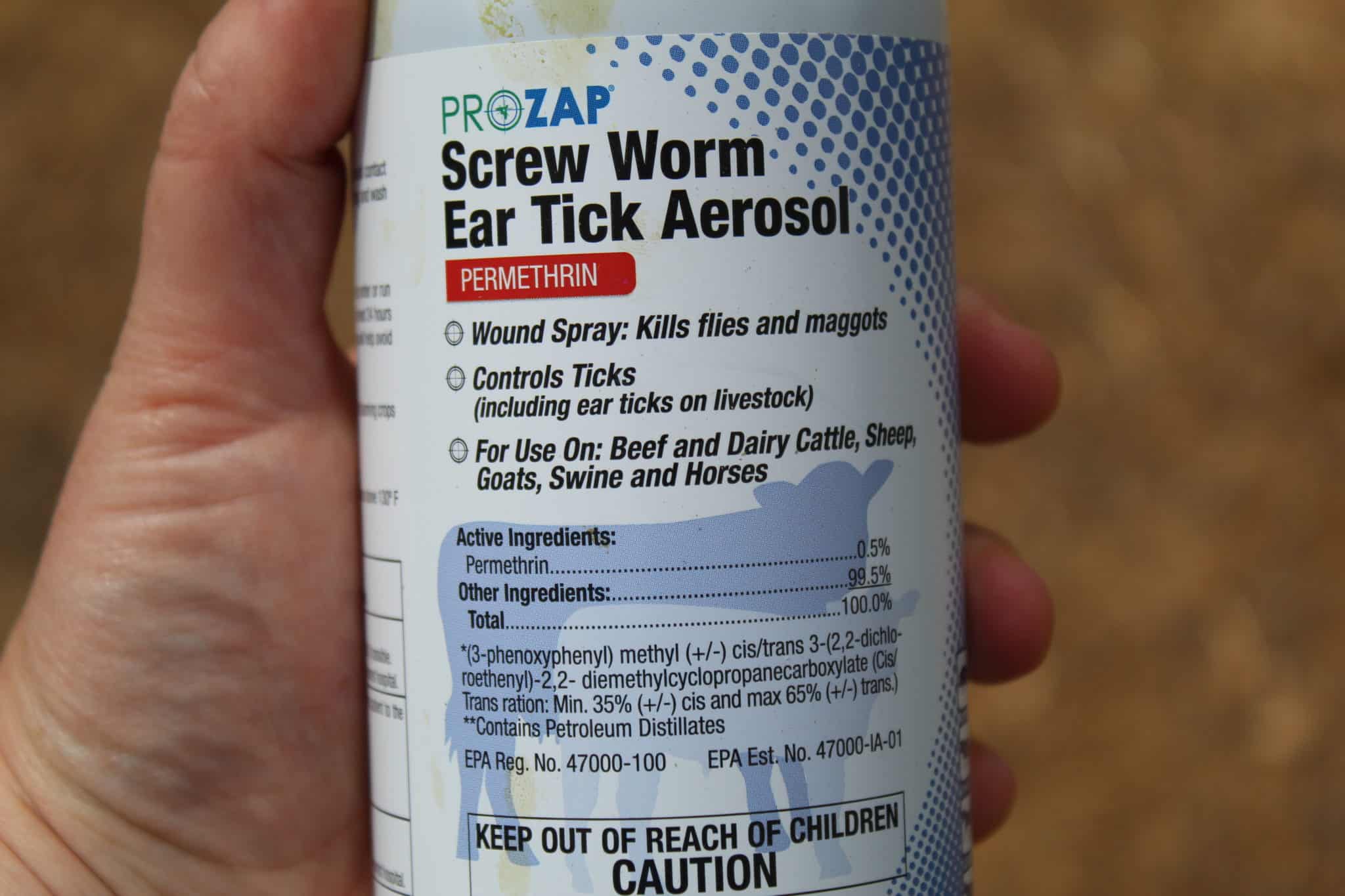 Screw Work Insecticides Flies and Dehorning Calves